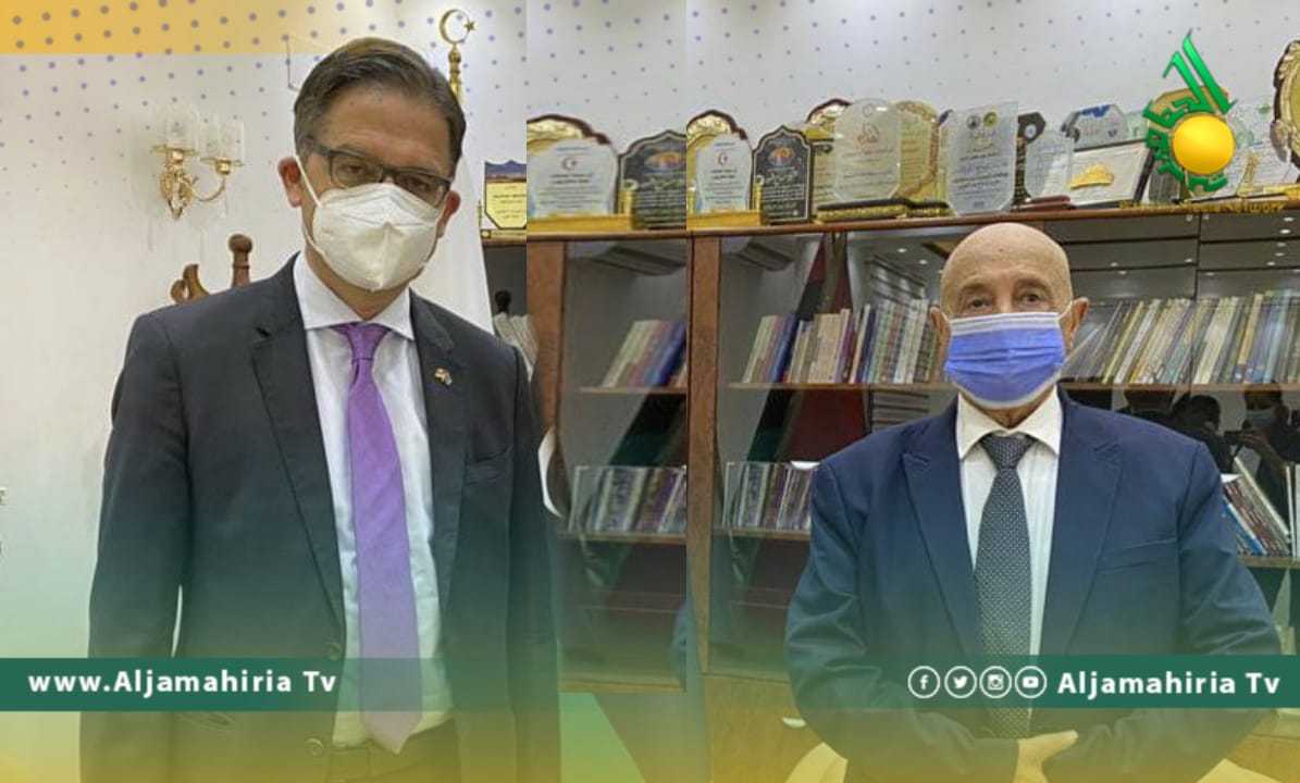 السفير الألماني وعقيلة صالح