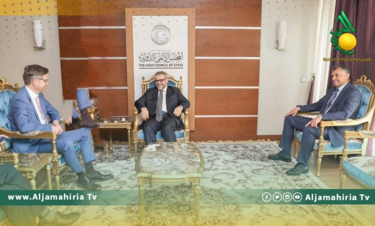 خالد المشري والسفير الألماني