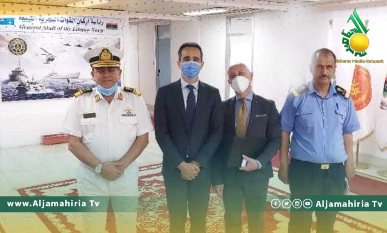 قاعدة طرابلس البحرية اجتماع ليبي ايطالي
