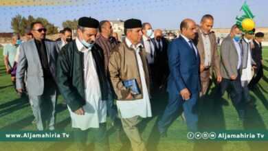 وزير الرياضة ملعب ككلة