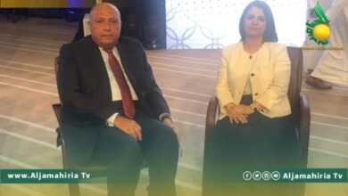 وزيرة الخارجية تلتقي نظيرها المصري