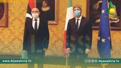 رئيس مجلس النواب يصل العاصمة الإيطالية