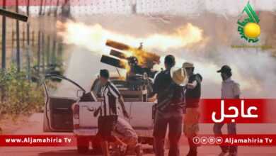 أصوات رماية بالأسلحة المتوسطة