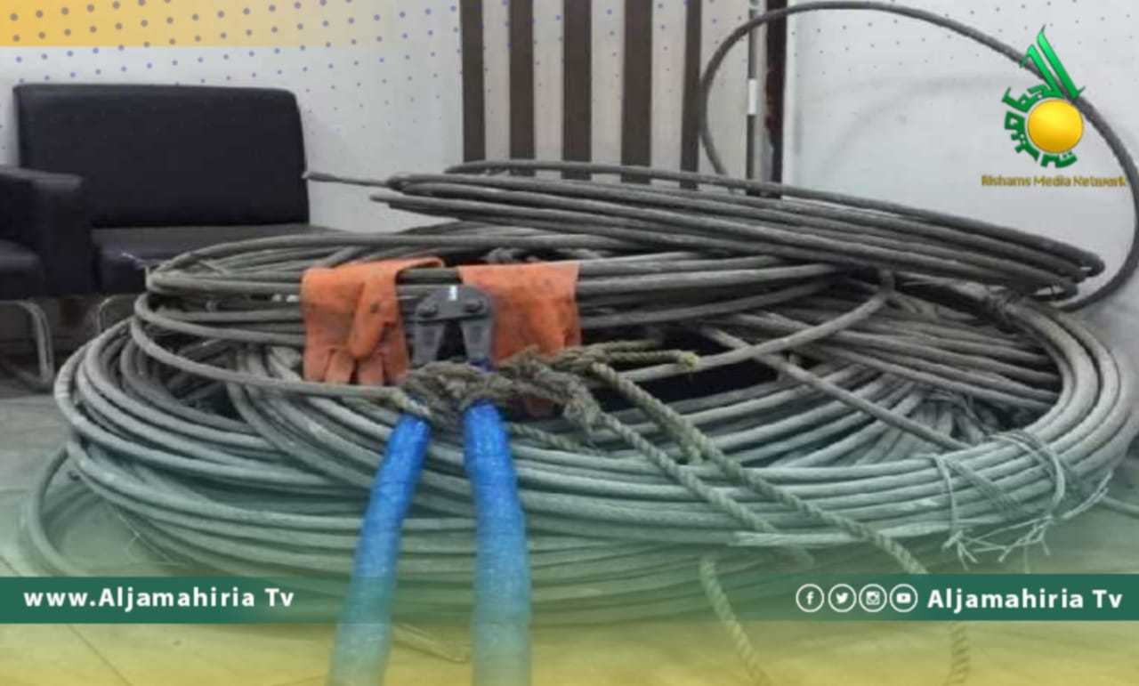 سرقة أسلاك كهرباء مسافة 2300 متر