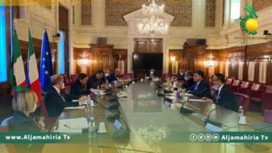 وزير الداخلية يلتقي وزير الداخلية الايطالي