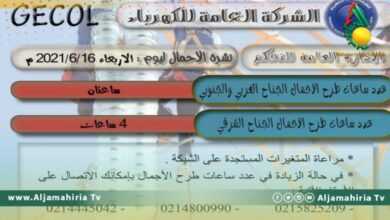 طرح الأحمال اليوم 4 ساعات