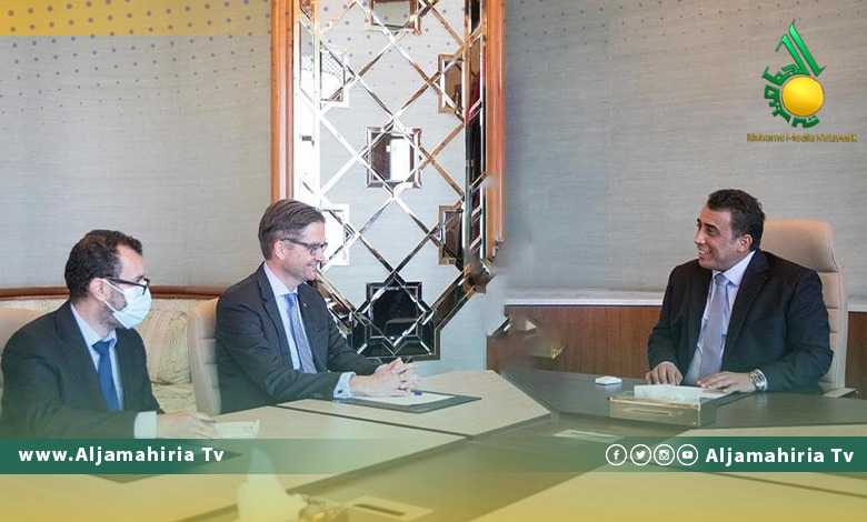 محمد المنفي وسفير المانيا