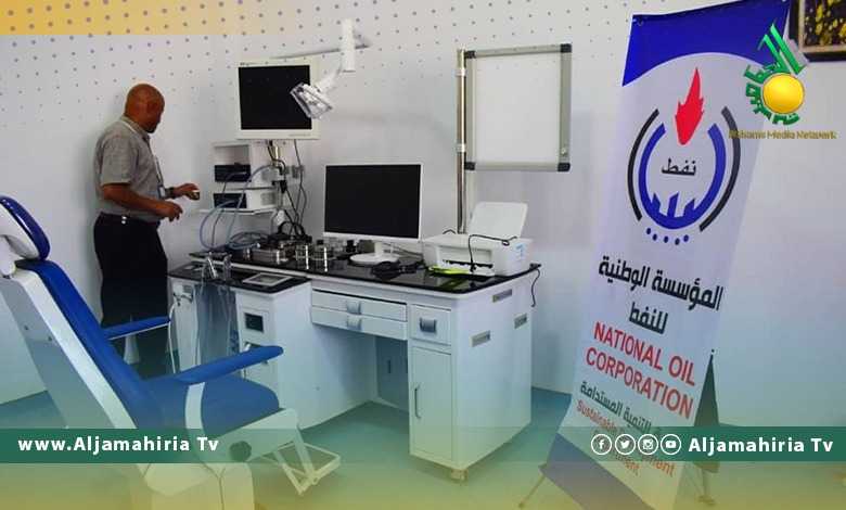 مؤسسة النفط تدعم بلدية مرادة