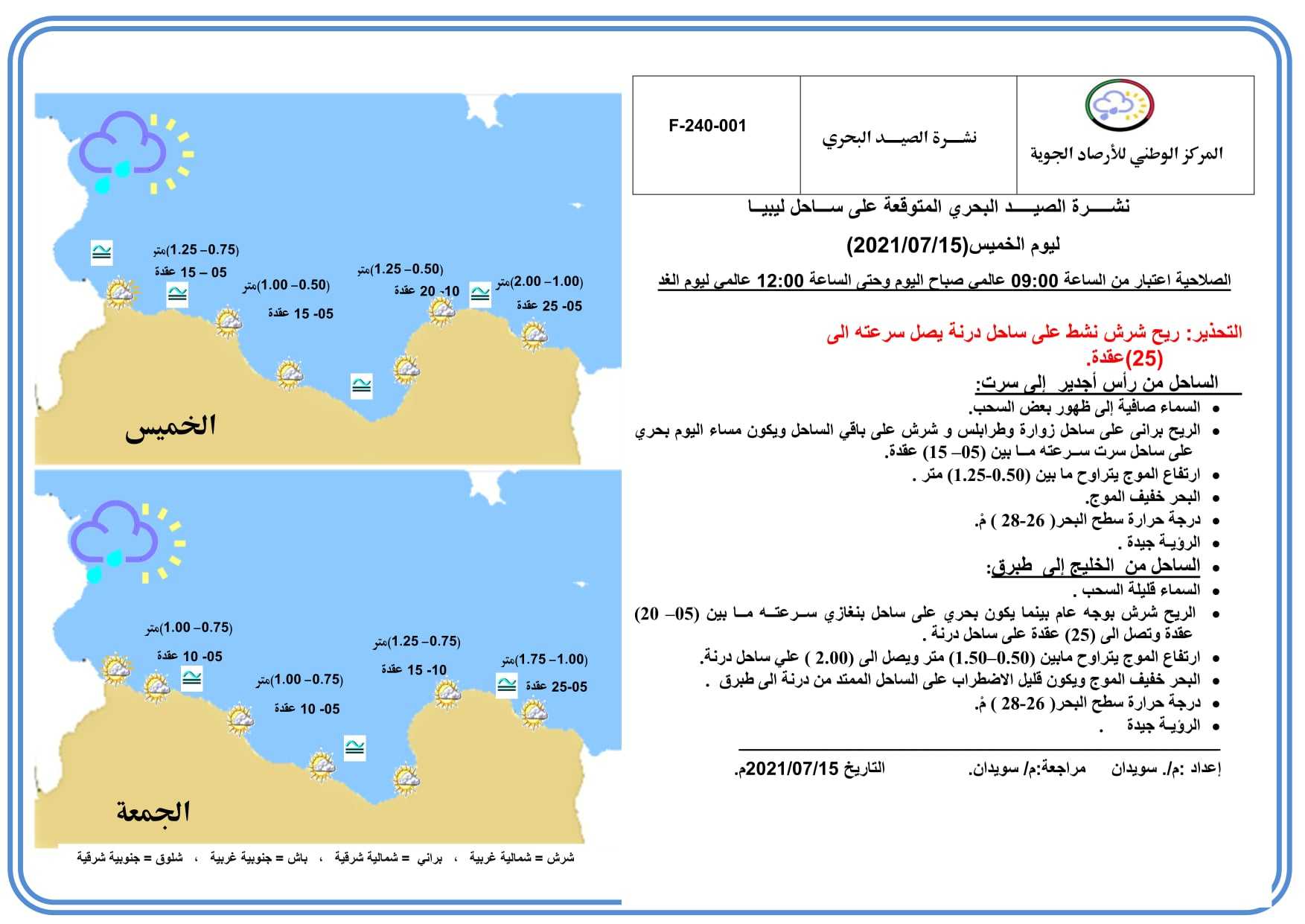 الأرصاد يتوقع اعتدالًا في درجات الحرارة