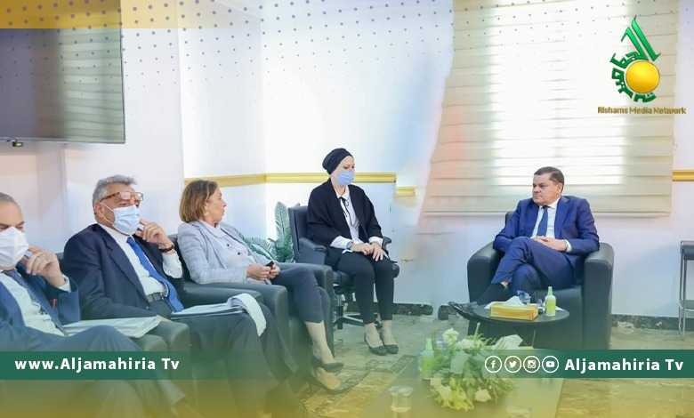 الدبيبة ووزيرة الداخلية الايطالية