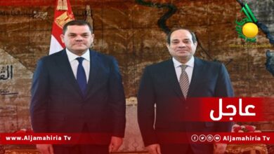 عاجل السيسي والدبيبة