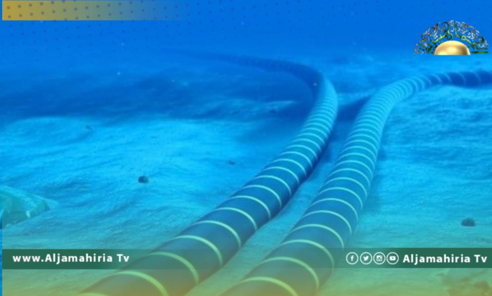 انقطاع كابل الاتصالات سلفيوم الرابط بين درنة واليونان