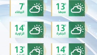 الأرصاد الجوية: الأجواء باردة على أغلب مناطق الشمال مع سقوط أمطار متفرقة