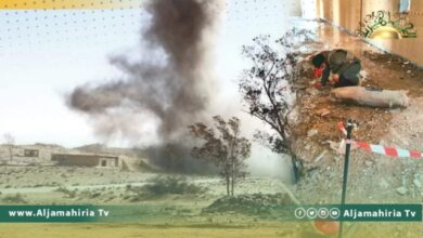 انتشال قنبلة شديدة الانفجار من داخل مدرسة بالجفارة