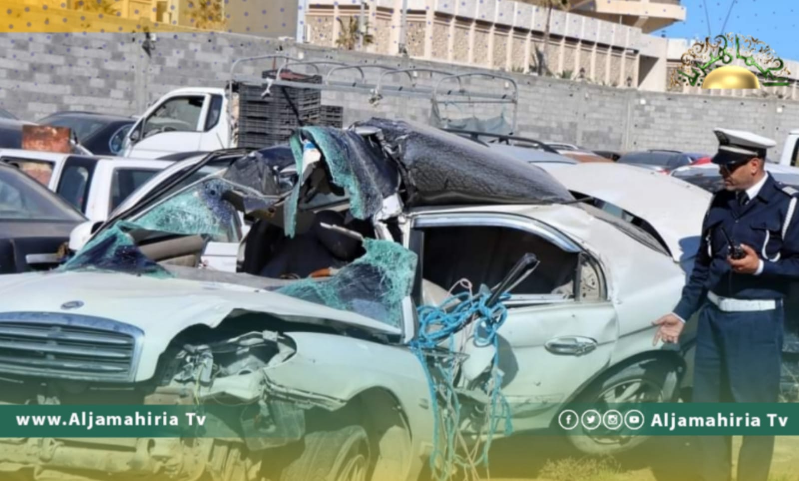 طبيبة تتعرض لحادث مروري مروع أثناء توجهها لإنقاذ مريض