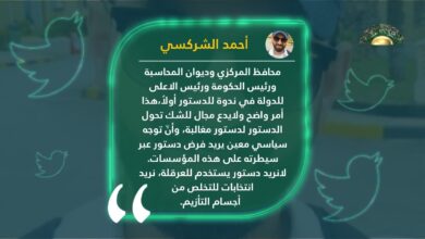 الشركسي: توجه سياسي يريد فرض دستور عبر سيطرته على المؤسسات