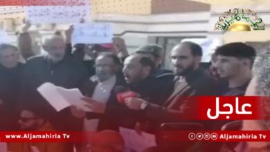 احتجاجات أمام مجلس النواب في طبرق