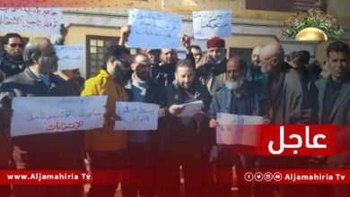 مظاهرات أمام مجلس النواب في طبرق