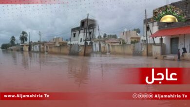 مياه الأمطار تحاصر أهالي صياد