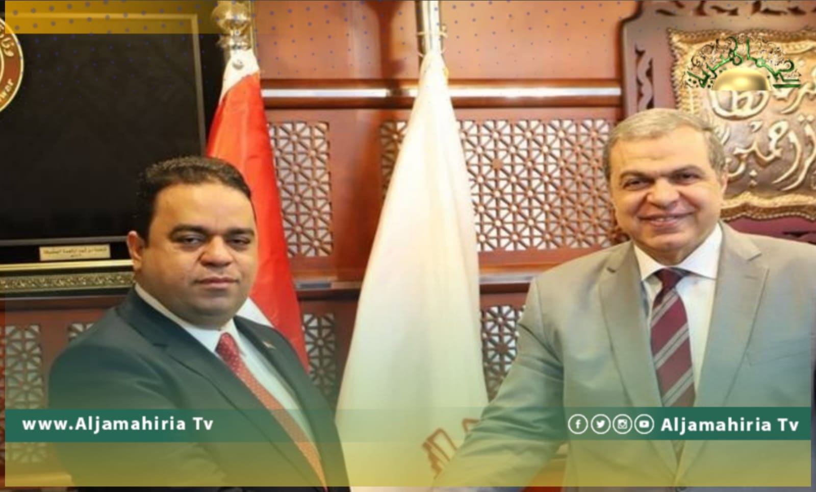 وزيرا العمل المصري والليبي