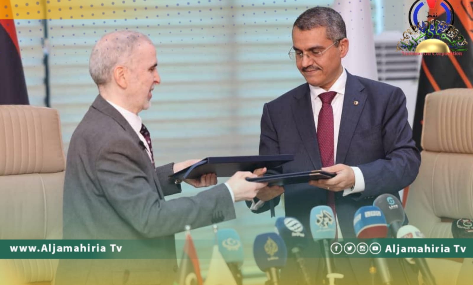 مذكرة تفاهم بين مؤسسة النفط وسوناطراك الجزائرية لتطوير الحقول المكتشفة