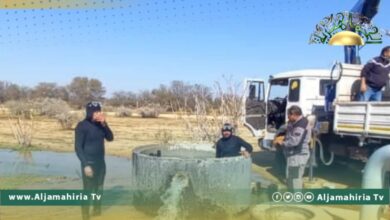 جهاز النهر الصناعي العظيم يعلن السيطرة على تسريب بإحدى المحطات بخط ترهونة –أبو زيان