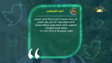 الشركسي ينتقد رفض الأعلى للدولة التعديل الدستوري: تصويت معدوم لا أثر له ولا اعتداد به