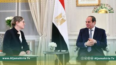 تطورات الأوضاع في ليبيا تتصدر مناقشات السيسي و بودن