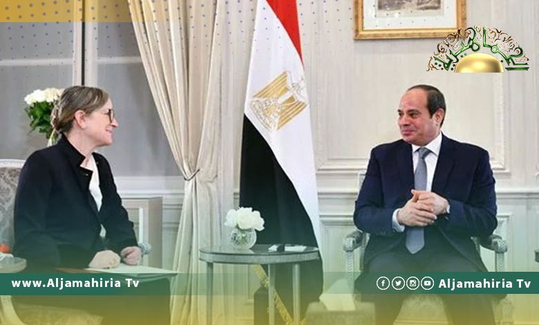 تطورات الأوضاع في ليبيا تتصدر مناقشات السيسي و بودن