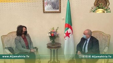 "لعمامرة" خلال لقائه المنقوش: حريصون على الدفع بمسار المصالحة الوطنية في ليبيا