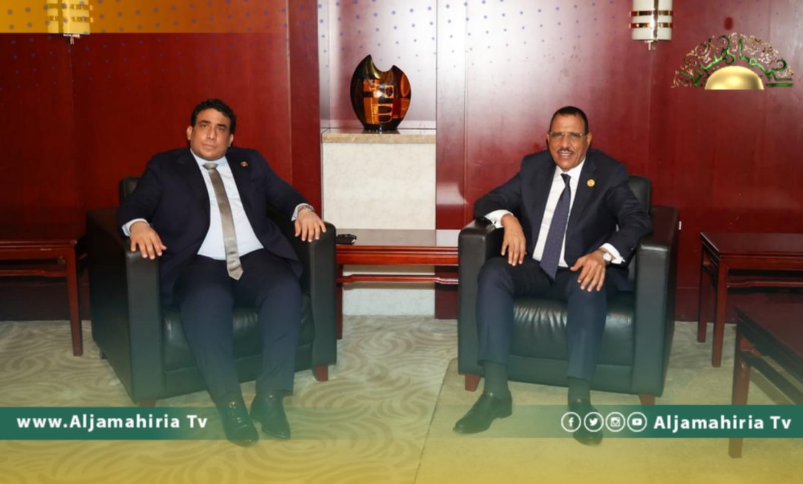 المنفي يلتقي رئيس النيجر..وهذا ما تم بحثه