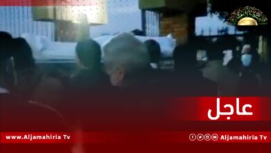 تشييع جثمان د.رجب أبو دبوس إلى مثواه الأخير بطريق المطار بطرابلس