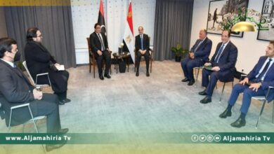 السيسي يؤكد دعم مصر للمسار السياسي الراهن لتسوية الأزمة الليبية