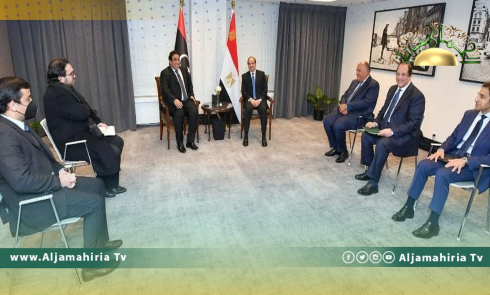 السيسي يؤكد دعم مصر للمسار السياسي الراهن لتسوية الأزمة الليبية