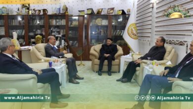 اللافي يبحث مع عقيلة صالح سبل دعم المسار السياسي