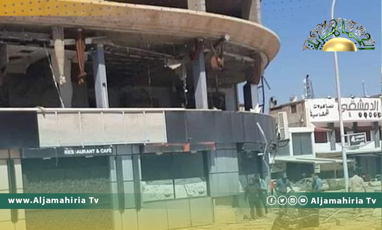 بنغازي: مجهولون يقومون بتفجير مقهى الحاراتي بشارع دبي