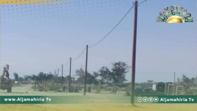 توصيل التيار الكهربائي لمنطقة حي المشروع بتاورغاء