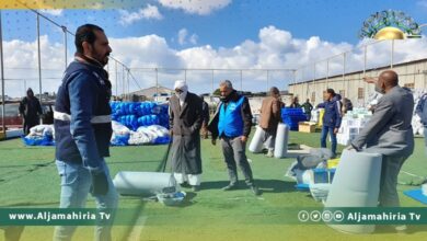 مفوضية اللاجئين تتصدق على 1300 شخص من نازحي بتاورغاء