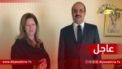 عاجل// وليامز: ناقشت والسفير السعودي أهمية ضمان تنسيق جميع الجهود الدولية بشأن ليبيا وتوحيدها.