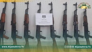 ضبط أسلحة في منزل أحد المواطنين باجدابيا