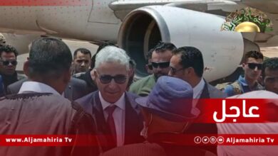 عاجل// فتحي باشاغا رئيس الحكومة الليبية المكلفة من مجلس النواب يصل سبها قادمًا من تونس