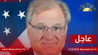 عاجل// السفارة الأمريكية: نُذكر القادة الليبيين بقرارات مجلس الأمن المتعددة التي تحمي مؤسسة النفط وتعيد الولايات المتحدة التأكيد على التزامها مع القادة الليبيين بشأن آلية لتوزيع العائدات