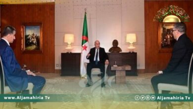 تبون: ليس هناك حل في ليبيا دون الرجوع للشعب وإجراء انتخابات تشريعية