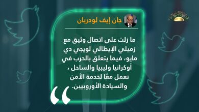 لودريان يبحث مع نظيره الإيطالي تطورات الحرب في ليبيا