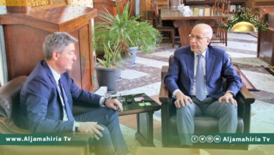 الكبير يلتقي السفير الألماني في ليبيا.. وهذه هى الأجندة