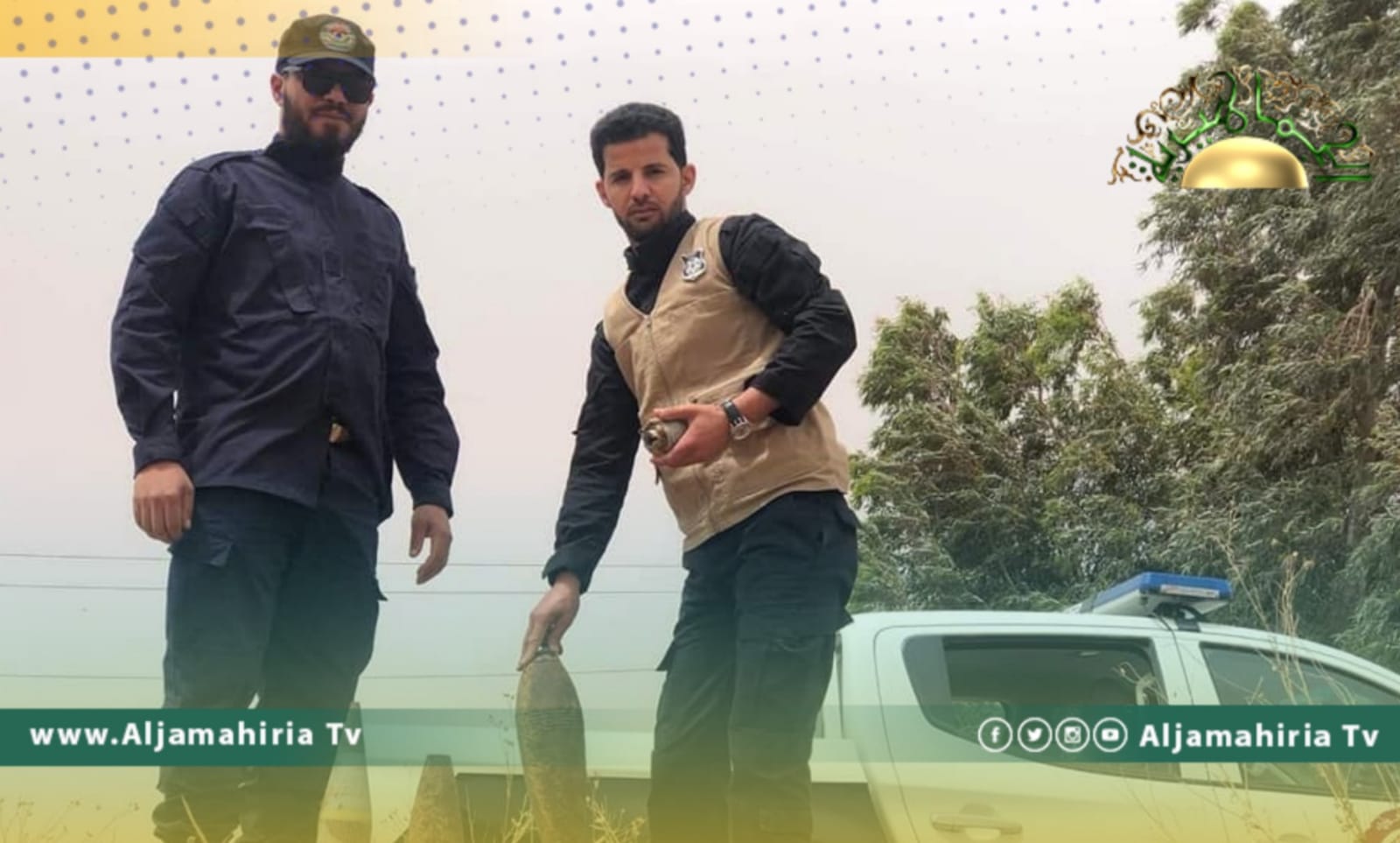 جمع عدد من القذائف ومخلفات الحرب من مناطق متفرقة بطرابلس