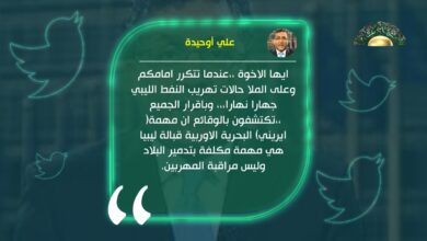 أوحيدة: مهمة إيريني ليس مراقبة المهربين ولكن تدمير البلاد
