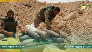 إعدام طن من مخلفات الحرب والألغام بالمنطقة الوسطى