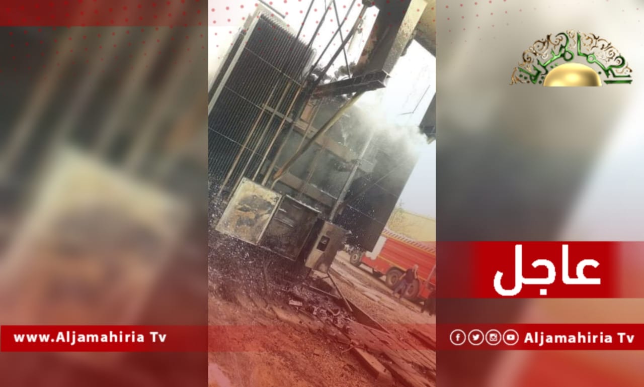 اشتعال حريق بالمحول الرئيس لمحطة كهرباء مزرق الشمس