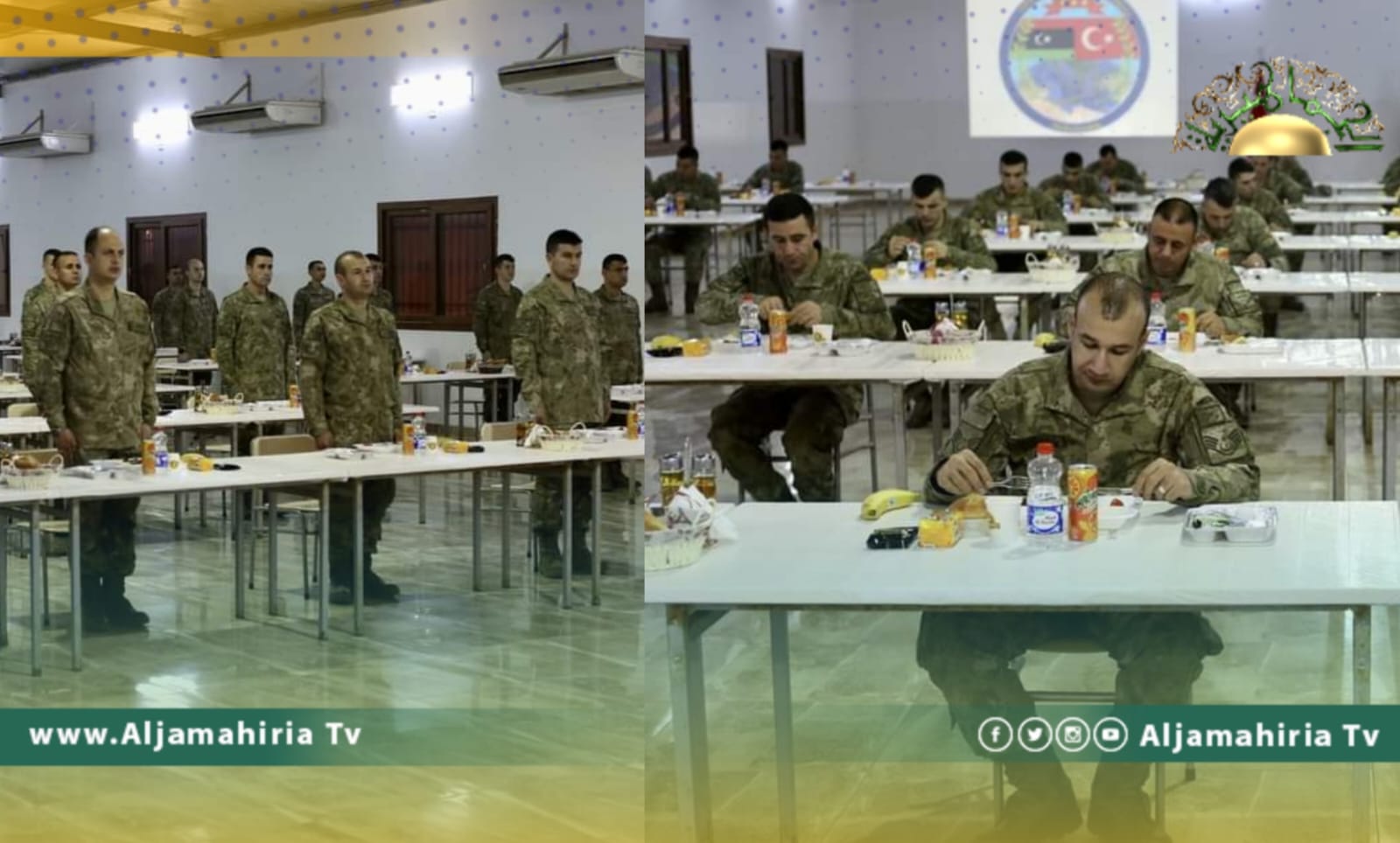 الأناضول تنشر صور الجنود الأتراك في طرابلس خلال تناولهم وجبة السحور
